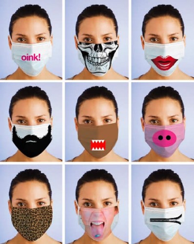Máscaras Fashion para a Gripe Suína Máscaras Fashion para a Gripe Suína